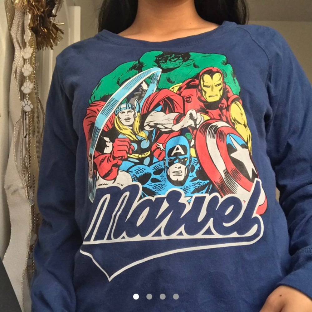 REVERSIBLE MARVEL BLUE SWEATSHIRT 💙.